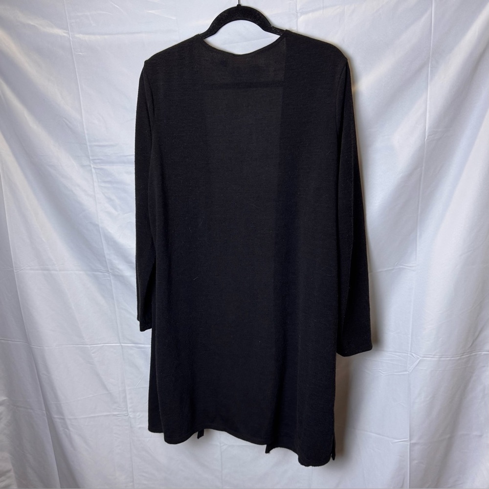 Notations Classic Black Open Cardigan - Picture 3 of 8
